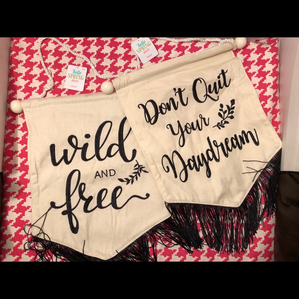 Hello Spring Decor Banner Bundle of Two